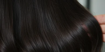 Cabello Seco: 4 Ingredientes para un Brillo Transformador en 2 Meses Mujer con cabello brillante y saludable, reflejando luz, resultado de un cuidado capilar avanzado.