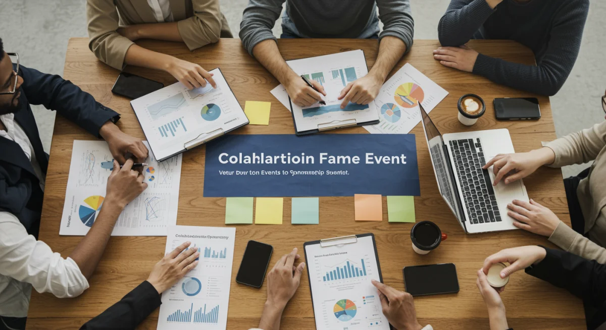 Profesionales de marketing y moda planificando estrategias de patrocinio de eventos.