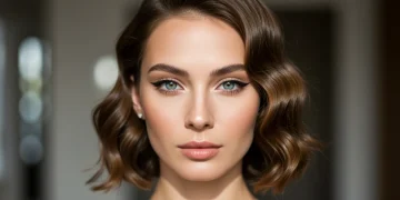 Mujer con maquillaje elegante y peinado sofisticado para un estilo personal impecable.