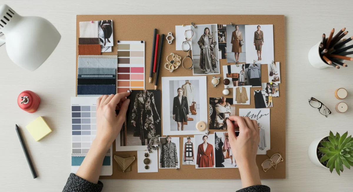 Creación de un 'mood board' de moda para definir el estilo personal.