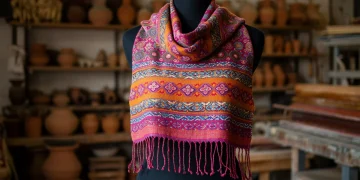 Comercio justo en moda española: Apoya 3 artesanos éticos 2025 Tejido artesanal español de comercio justo, simbolizando la sostenibilidad en la moda.